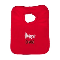 Newborn & Infant Scarlet Nebraska Huskers Personalized Bib