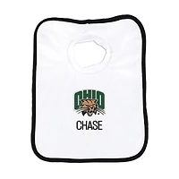Newborn & Infant White Ohio Bobcats Personalized Bib