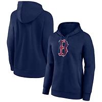 Women's Navy Boston Red Sox Distressed Team Pullover Hoodie