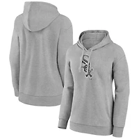 Women's Gray Chicago White Sox Distressed Team Pullover Hoodie