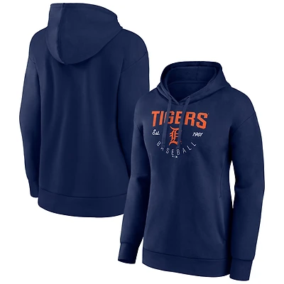 Women's Navy Detroit Tigers Team Live For It Pullover Hoodie