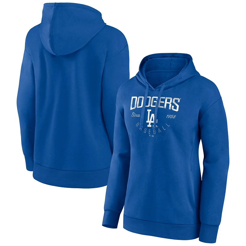 Women's Royal Los Angeles Dodgers Team Live For It Pullover Hoodie