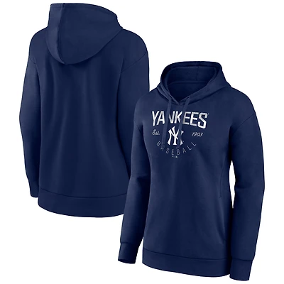 Women's Navy New York Yankees Team Live For It Pullover Hoodie