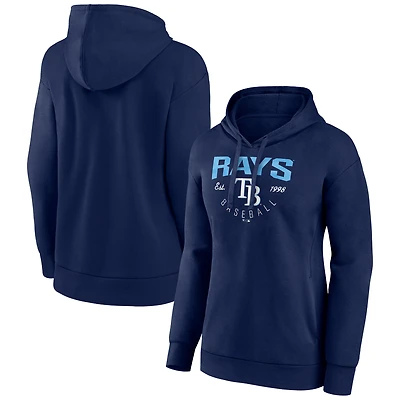 Women's Navy Tampa Bay Rays Team Live For It Pullover Hoodie