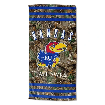 The Northwest Group  Kansas Jayhawks 30"x 60" Three Stripes Beach Towel