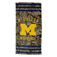The Northwest Group  Michigan Wolverines 30"x 60" Three Stripes Beach Towel