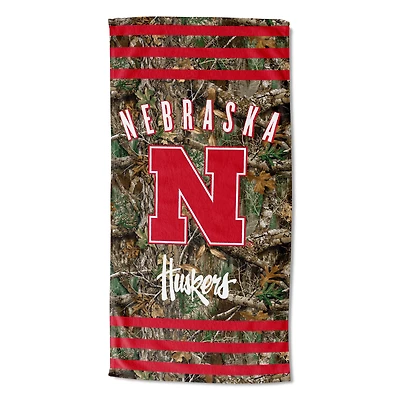 The Northwest Group  Nebraska Huskers 30"x 60" Three Stripes Beach Towel