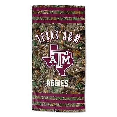 The Northwest Group  Texas A&M Aggies 30"x 60" Three Stripes Beach Towel
