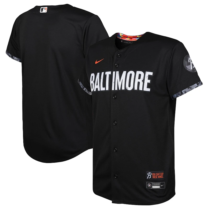 Preschool Nike  Black Baltimore Orioles City Connect Replica Jersey