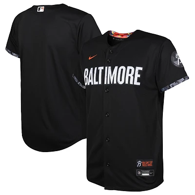 Preschool Nike  Black Baltimore Orioles City Connect Replica Jersey