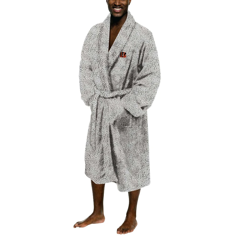 Men's The Northwest Group Gray Cincinnati Bengals Sherpa Bath Robe