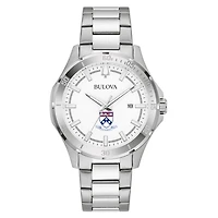 Men's Bulova Silver Pennsylvania Quakers Stainless Steel Classic Sport Watch
