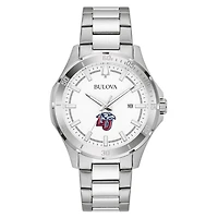 Men's Bulova Silver Liberty Flames Stainless Steel Classic Sport Watch