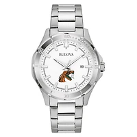 Men's Bulova Silver Florida A&M Rattlers Stainless Steel Classic Sport Watch