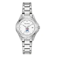 Women's Bulova Silver Pennsylvania Quakers Stainless Steel Classic Sport Watch