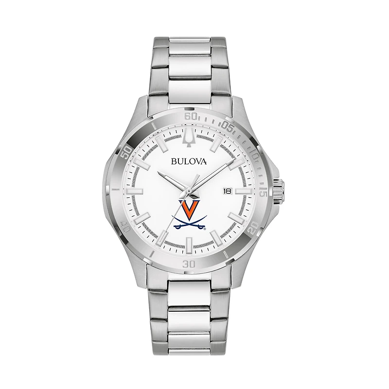 Women's Bulova Silver Utah Utes Stainless Steel Classic Sport Watch