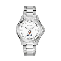 Women's Bulova Silver Utah Utes Stainless Steel Classic Sport Watch