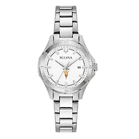 Women's Bulova Silver Arizona State Sun Devils Stainless Steel Classic Sport Watch