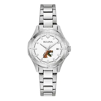 Women's Bulova Silver Florida A&M Rattlers Stainless Steel Classic Sport Watch