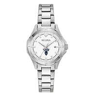 Women's Bulova Silver Howard Bison Stainless Steel Classic Sport Watch