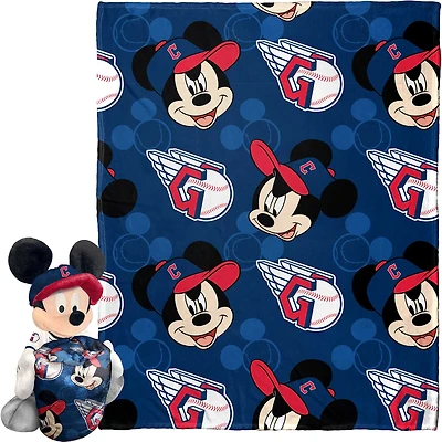Northwest x Disney Cleveland Guardians Mickey Hugger Pillow & Silk Touch Throw Set