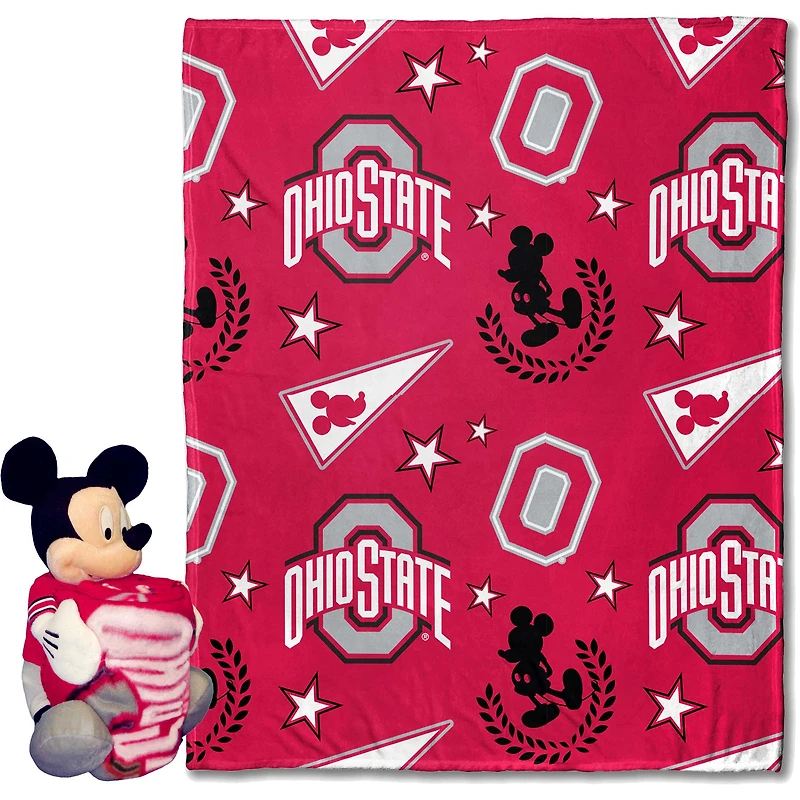 Northwest x Disney Ohio State Buckeyes Mickey Hugger Pillow & Silk Touch Throw Set