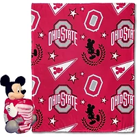 Northwest x Disney Ohio State Buckeyes Mickey Hugger Pillow & Silk Touch Throw Set