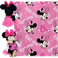 Northwest x Disney Boston Red Sox Minnie Hugger Pillow & Silk Touch Throw Set