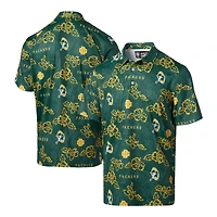Men's Reyn Spooner Green Green Bay Packers Throwback Pua Performance Polo
