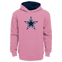Girls Youth Pink Dallas Cowboys Prime Pullover Hoodie