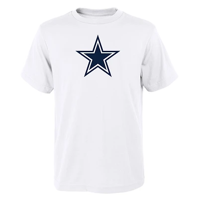 Youth Outerstuff White Dallas Cowboys Primary Logo T-Shirt