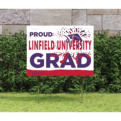 Linfield Wildcats 18'' x 24'' Proud Graduate Yard Sign