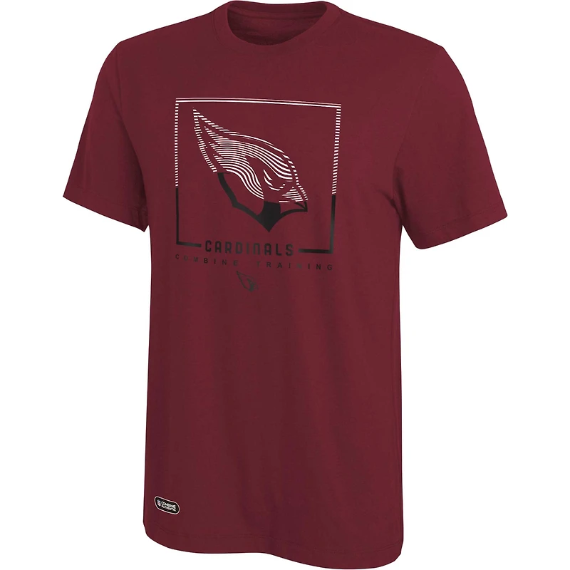 Men's Cardinal Arizona Cardinals Combine Authentic Clutch T-Shirt