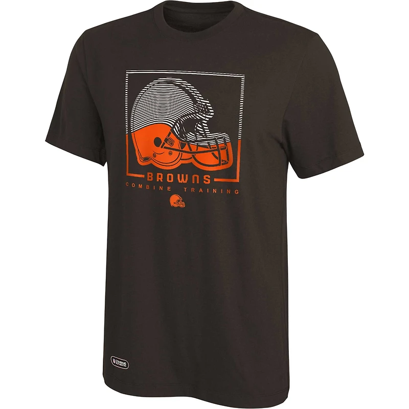 Men's Brown Cleveland Browns Combine Authentic Clutch T-Shirt