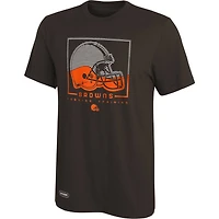 Men's Brown Cleveland Browns Combine Authentic Clutch T-Shirt