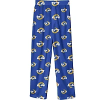 Youth Royal Los Angeles Rams Team Color Printed Pajama Pants