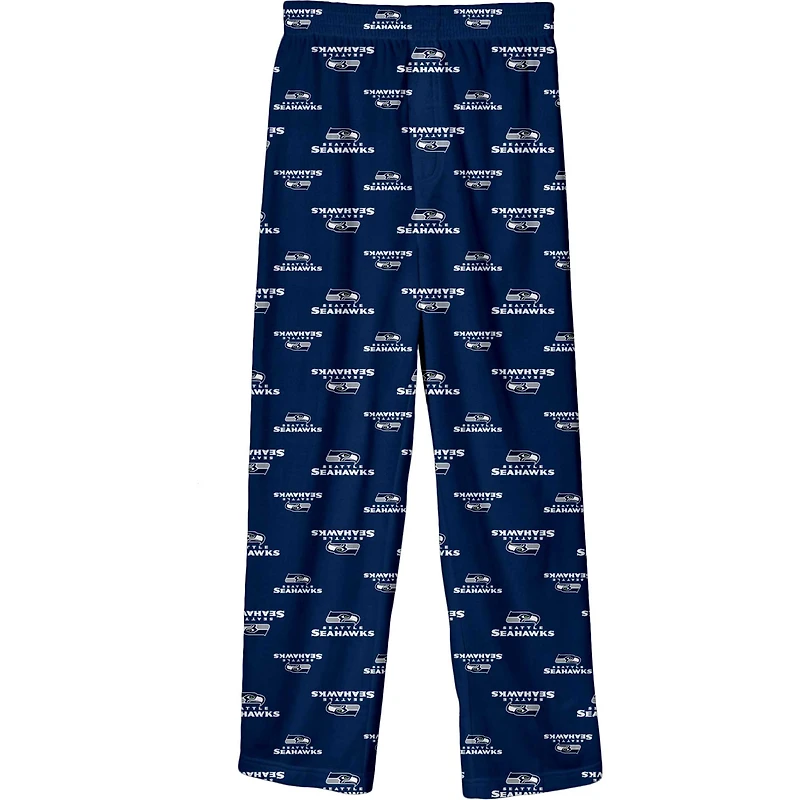Youth Outerstuff College Navy Seattle Seahawks Printed Pajama Pants