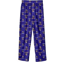 Youth Purple Minnesota Vikings Team Color Printed Pajama Pants