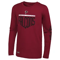Men's Red Atlanta Falcons Impact Long Sleeve T-Shirt