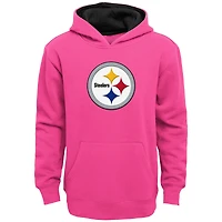 Girls Youth Pink Pittsburgh Steelers Prime Pullover Hoodie