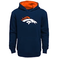 Youth Navy Denver Broncos Prime Pullover Hoodie