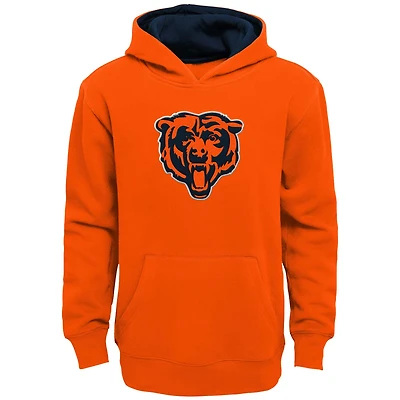 Youth Orange Chicago Bears Prime Pullover Hoodie