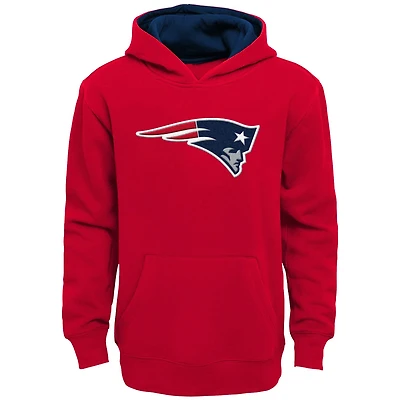 Youth Red New England Patriots Prime Pullover Hoodie