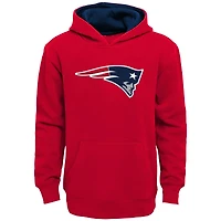 Youth Red New England Patriots Prime Pullover Hoodie