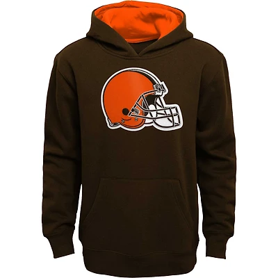 Youth Brown Cleveland Browns Prime Pullover Hoodie