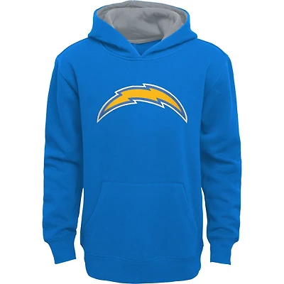 Youth Powder Blue Los Angeles Chargers Prime Pullover Hoodie