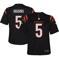 Youth Nike Tee Higgins Black Cincinnati Bengals Game Jersey