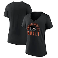 Women's Black Philadelphia Flyers Shout Out V-Neck T-Shirt