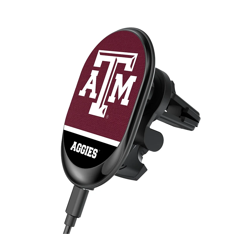 Texas A&M Aggies Wireless Magnetic Car Charger