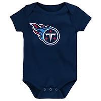 Newborn & Infant Navy Tennessee Titans Team Logo Bodysuit